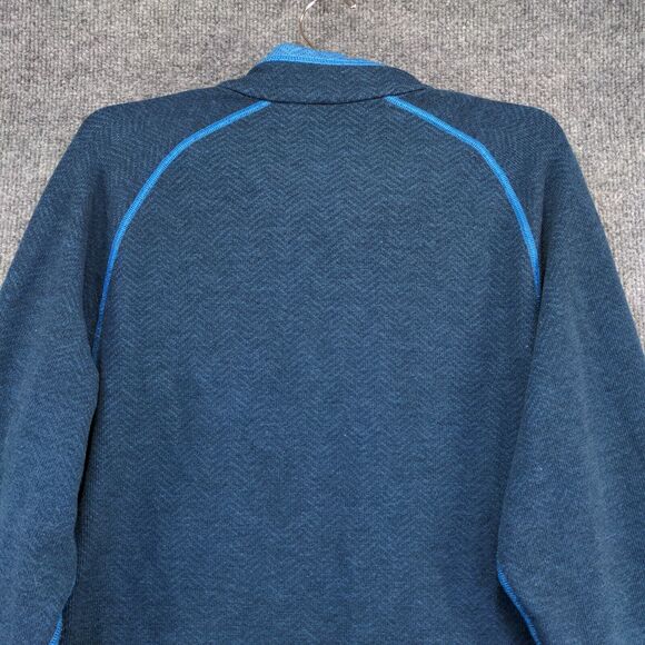 Timberland Outdoor Performance Sweater Men's Blue Small Polyester Wool Blend - Picture 5 of 12